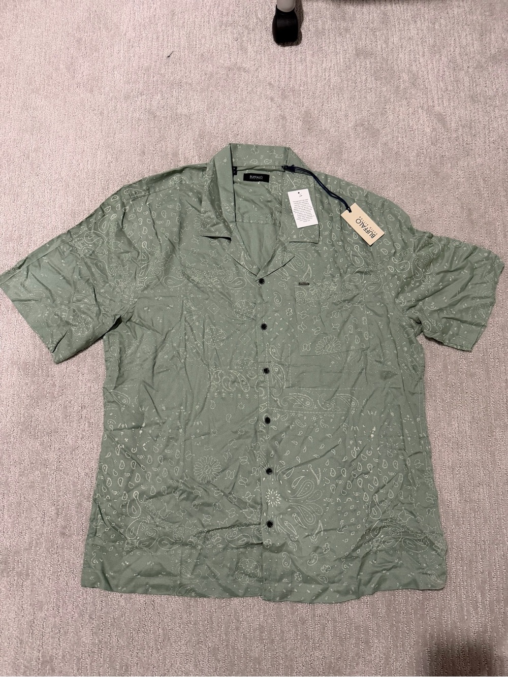 Buffalo David Bitton Men's Short Sleeve Cloud Drape Soft Weave Button Down